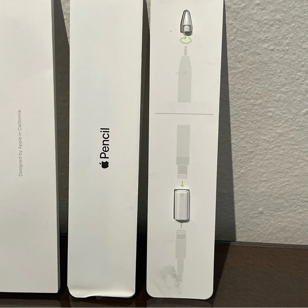 Apple Pencil 1st Gen Replacement Tip & Lightning Cable Charging Adapter OEM New
